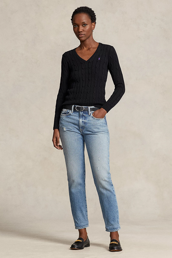 ΠΛΕΚΤΟ POLO RALPH LAUREN - 001 POLO BLACK / BLACK